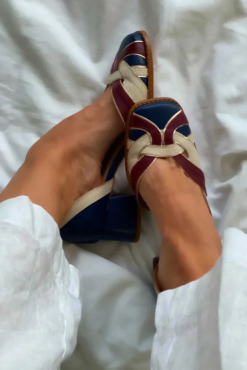 Amelia - Elegant Tricolor Heels