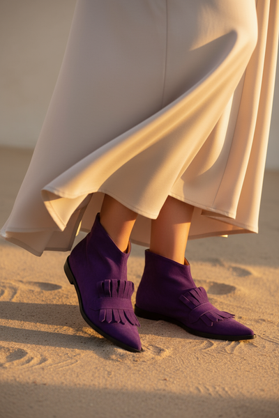 Loisa - Boho Fringe Boots