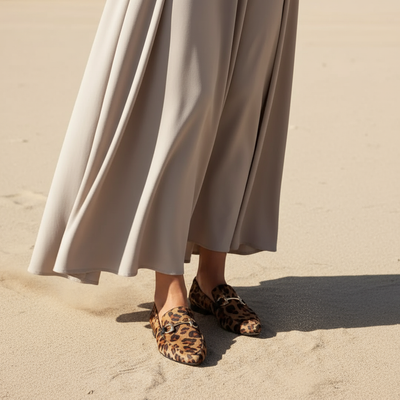 Gia - Elegant Leopard Loafers